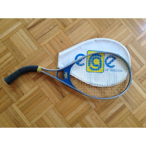 Vintage Erge of Sweden 1983 ergonomic curved grip racket 