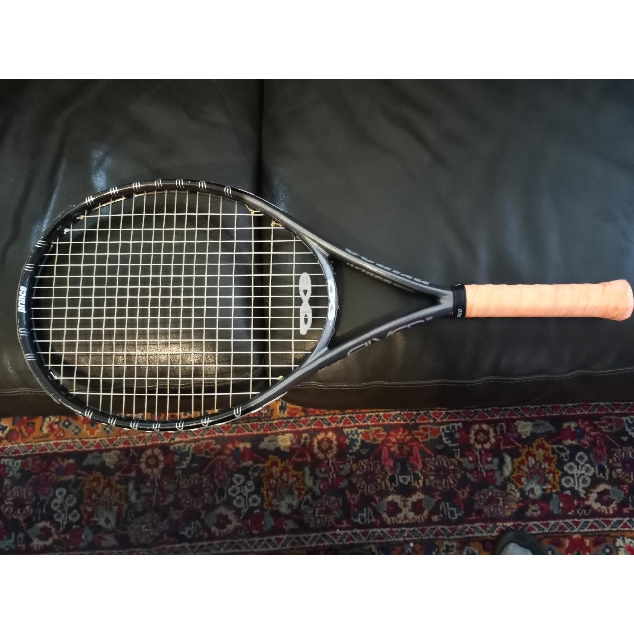PRINCE 03 SILVER 118 TITANIUM TUNGSTEN TENNIS RAQUET