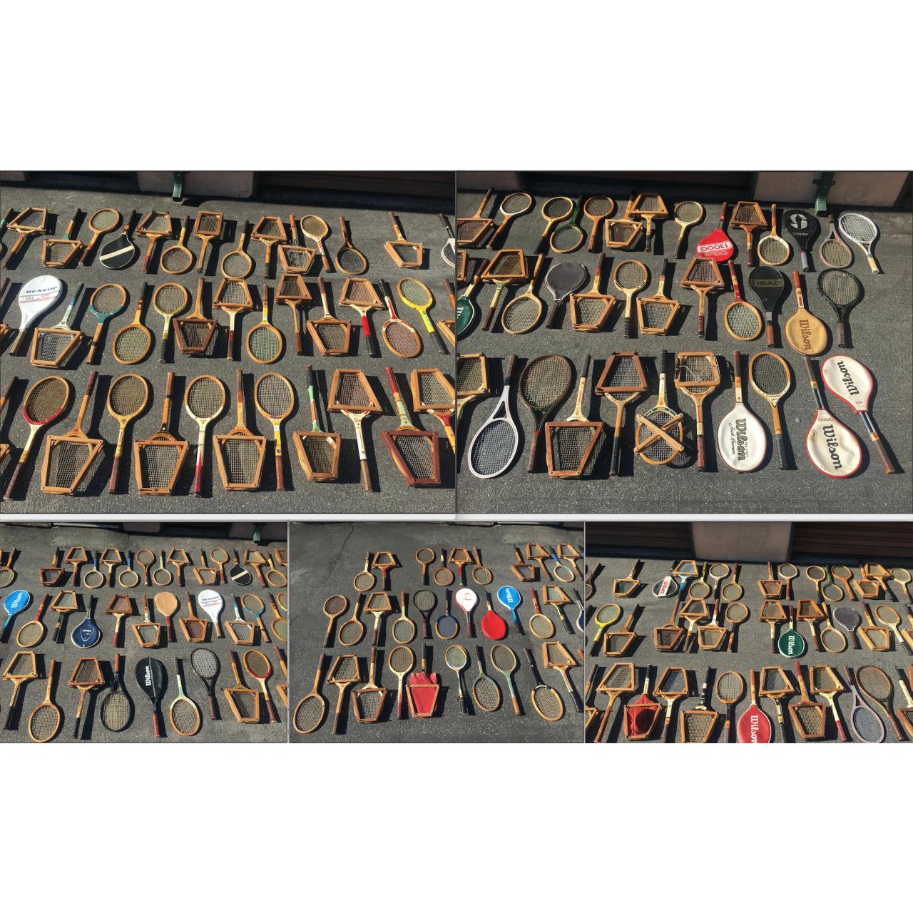 lot of 140 rackets
